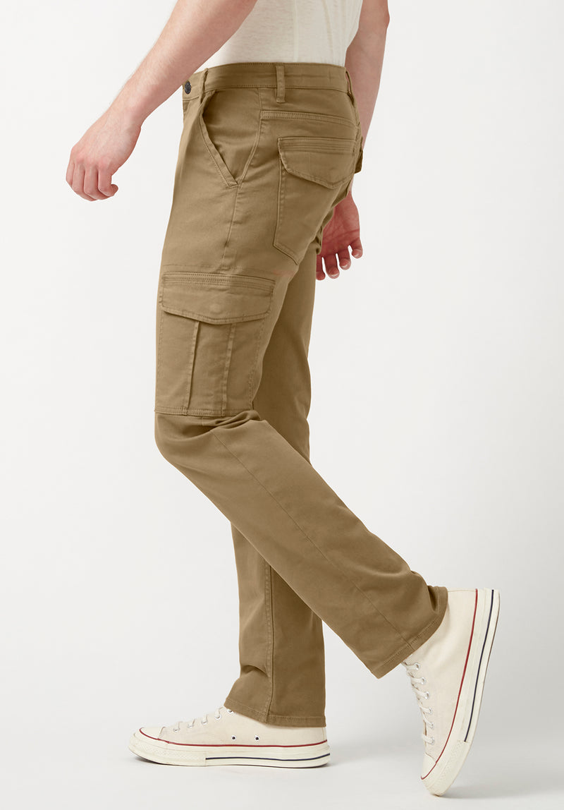 Skinny Fit Cargo Pants - Beige - Men