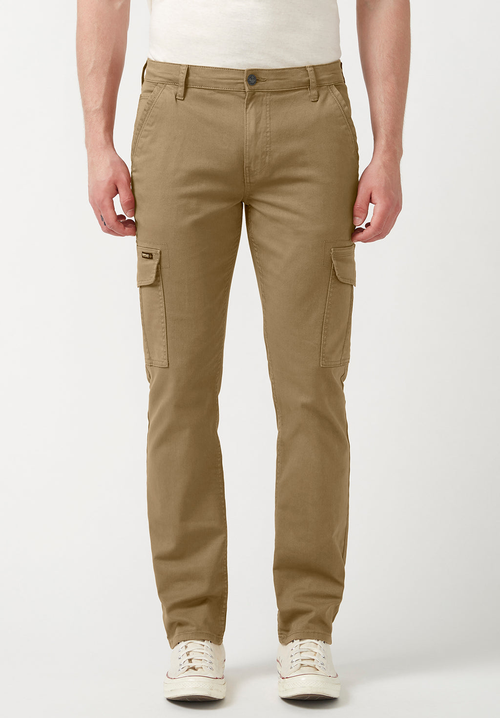 Cargo jeans beige hot sale
