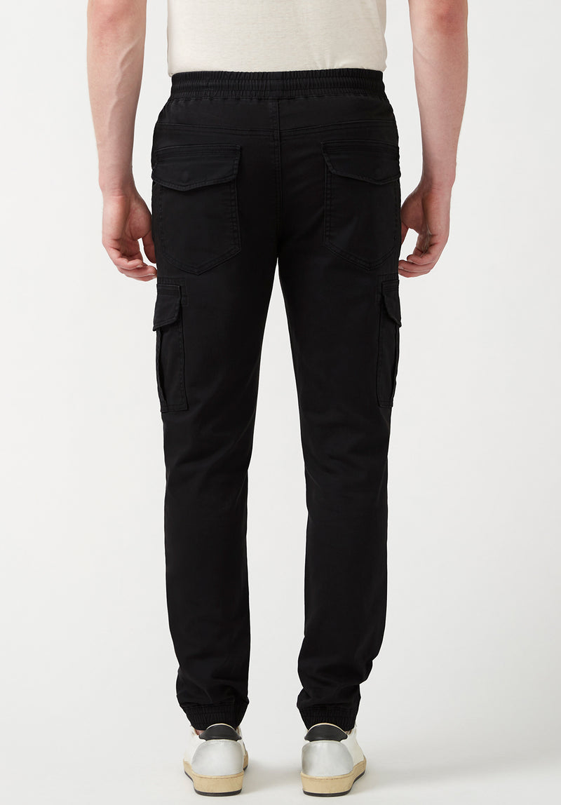 Buffalo David Bitton Cargo Tom Black Men's Jogger Pants - BM22930 Color BLACK