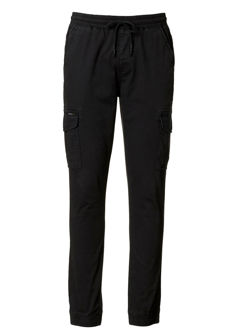 Buffalo David Bitton Cargo Tom Black Men's Jogger Pants - BM22930  