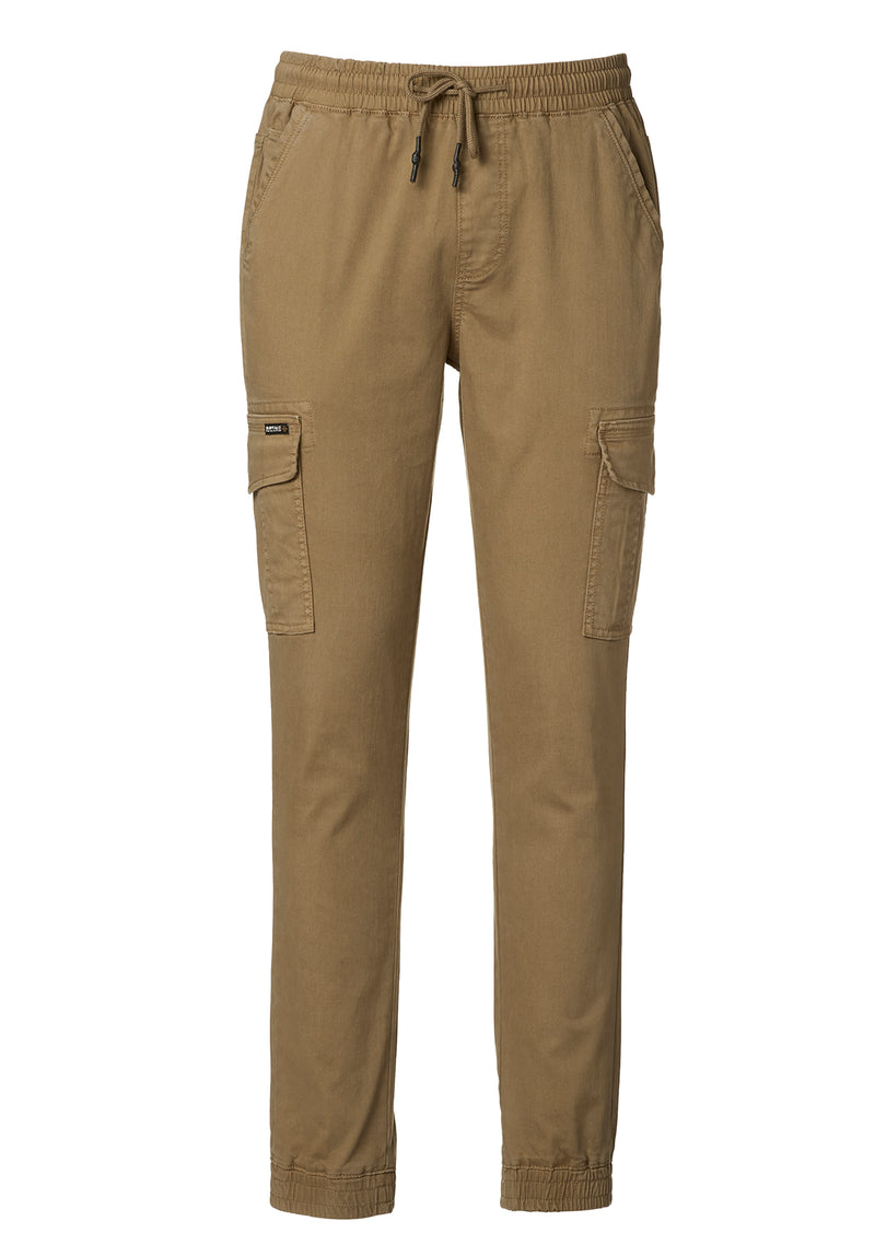 Buffalo David Bitton Cargo Tom Dark Beige Men's Jogger Pants - BM22930  