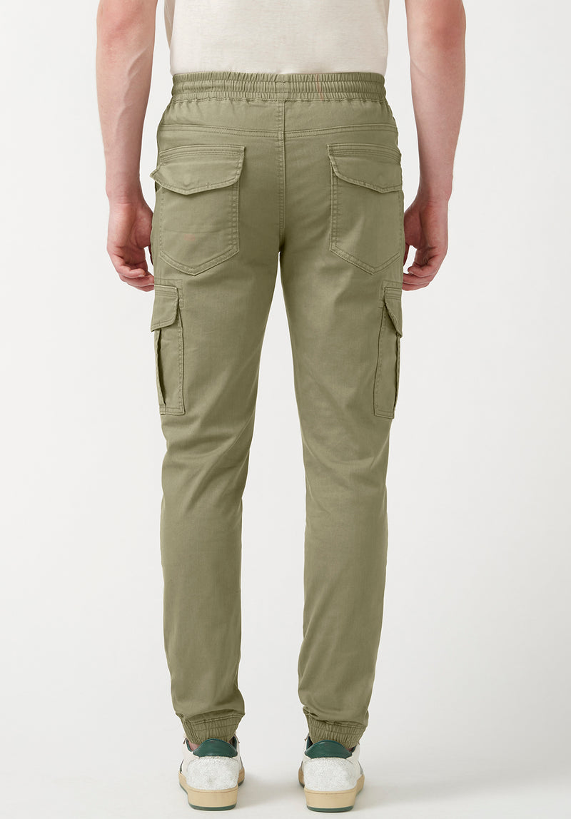 Cargo Tom Men s Jogger Pants in Olive Green BM22930