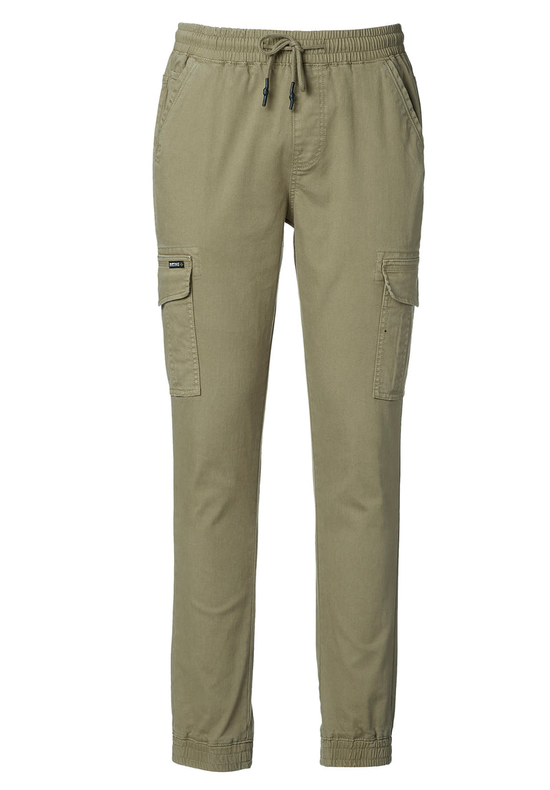 Buffalo David Bitton Cargo Tom Olive Green Men's Jogger Pants - BM22930  