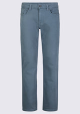 Straight Six Men's Fleece Canvas Pants in Mirage Blue - BM22939