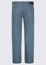 Straight Six Men's Fleece Canvas Pants in Mirage Blue - BM22939