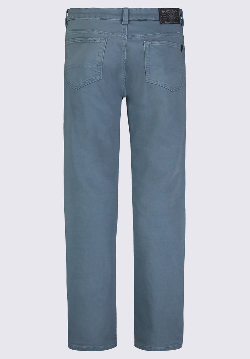 Pantalon droit pour homme Straight Six, bleu mirage - BM22939