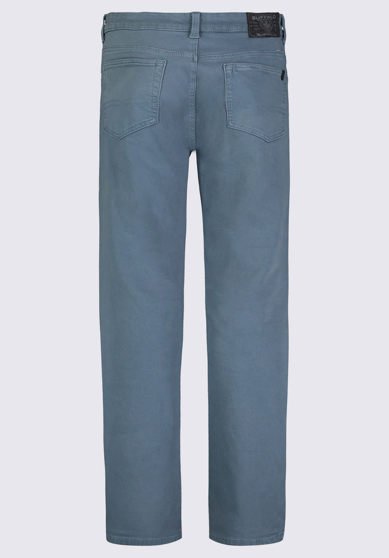 Straight Six Men's Fleece Canvas Pants in Mirage Blue - BM22939