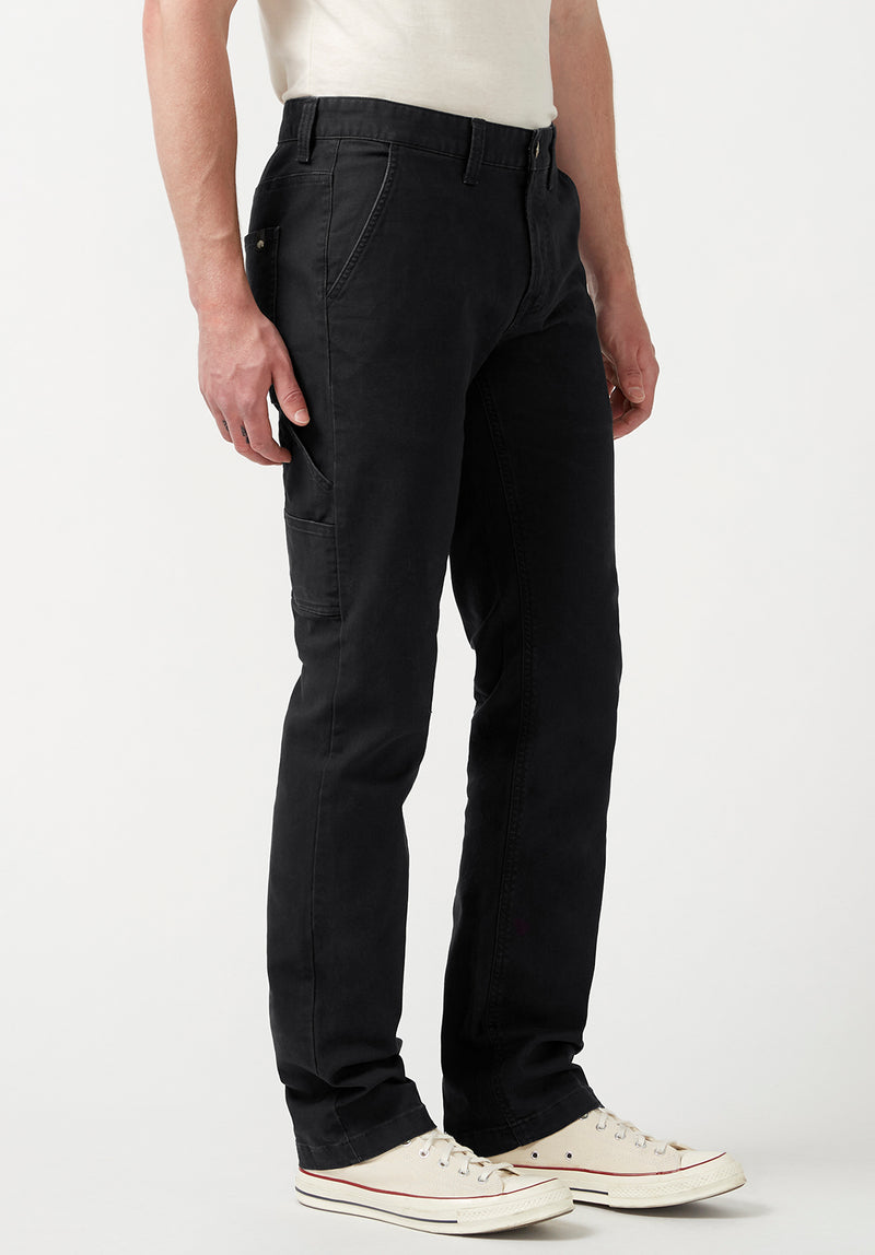 Buffalo David Bitton Straight Six Black Men's Carpenter Pants  - BM22945 Color BLACK