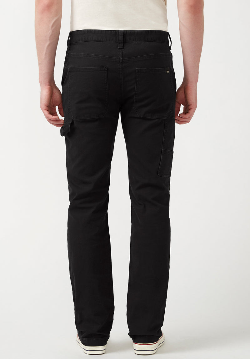 Buffalo David Bitton Straight Six Black Men's Carpenter Pants  - BM22945 Color BLACK