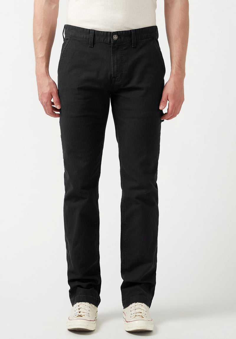 Buffalo David Bitton Straight Six Black Men's Carpenter Pants  - BM22945 Color BLACK