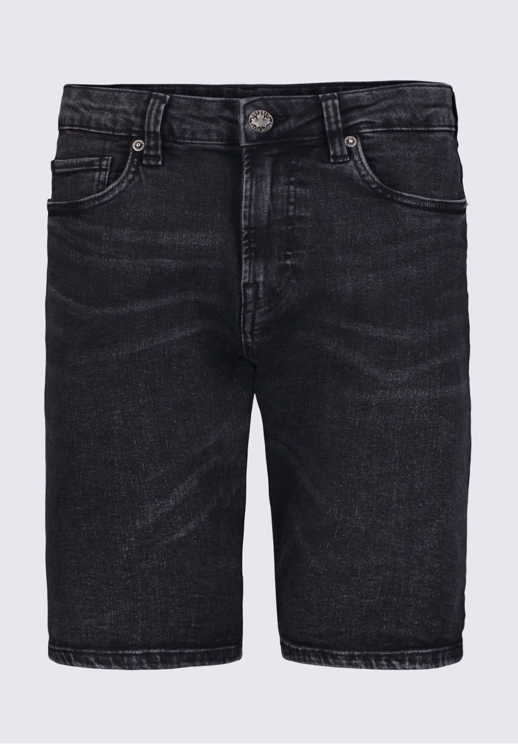 Slim Parker Men s Denim Shorts in Black Sanded Wash Buffalo Jeans CA