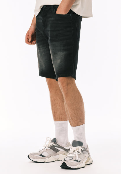 Relaxed Straight Dean Men's Freedom Flex Denim Shorts, Sanded Black - BM22965