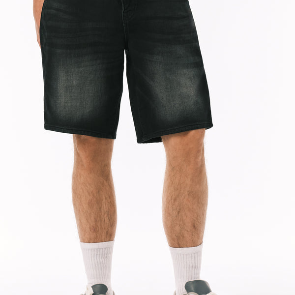 Relaxed Straight Dean Men's Freedom Flex Denim Shorts, Sanded