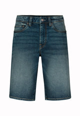 Buffalo David Bitton Relaxed Straight Dean Men's Denim Shorts COLOR Indigo Contrasted 