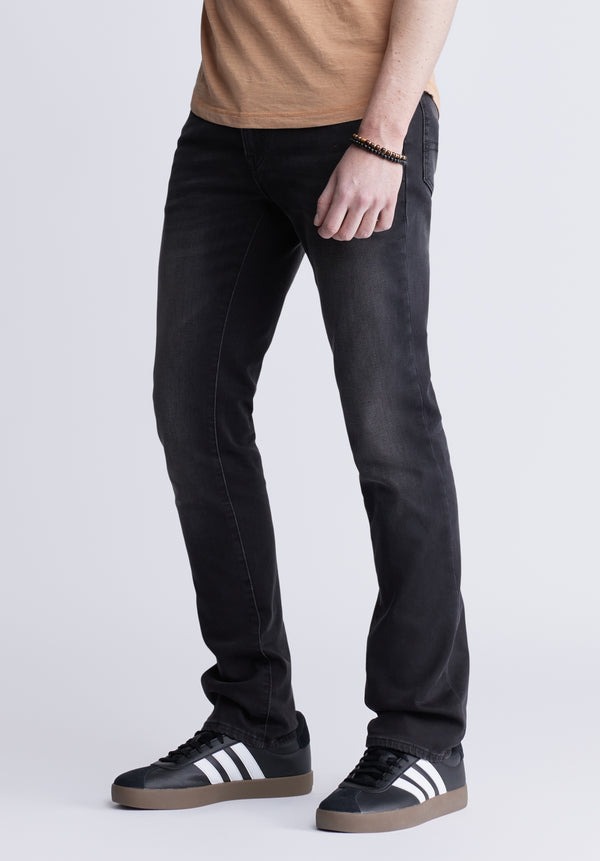 Slim Ash Men's Fleece Jeans, Worked and Sanded - BM22985