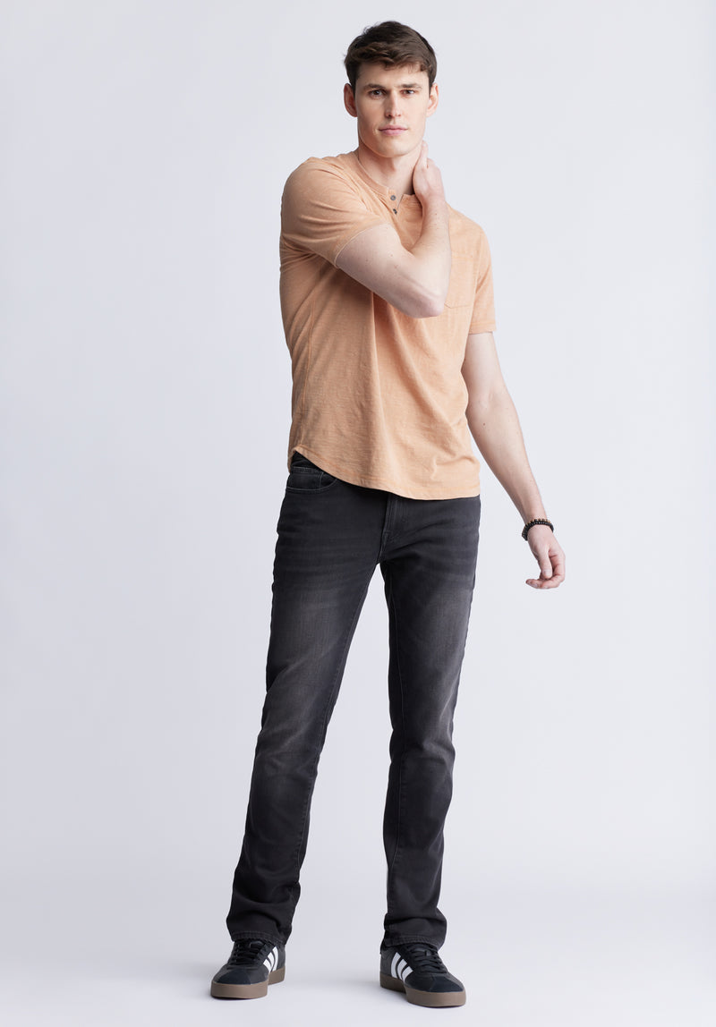 Buffalo David Bitton Slim Ash Men's Freedom Flex Jeans color BLACK