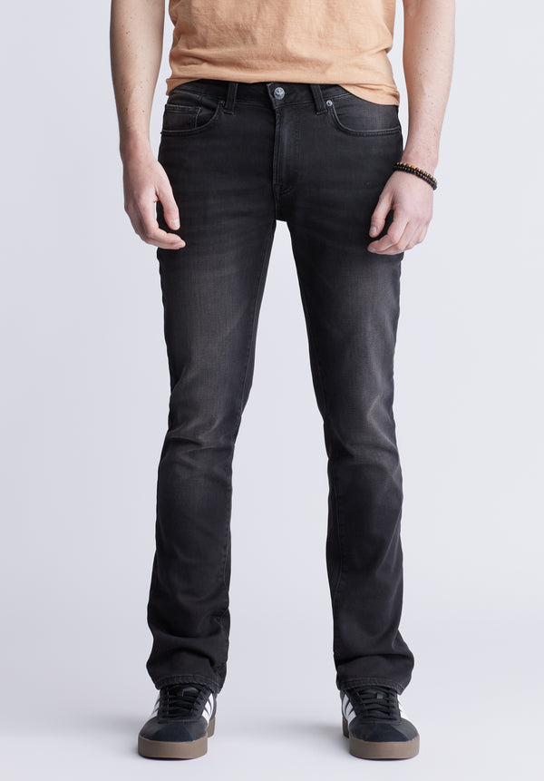 Slim Ash Men's Fleece Jeans, Worked and Sanded - BM22985