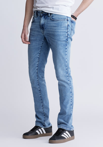 Slim Ash Men's Fleece Jeans, Sanded Wash - BM22990
