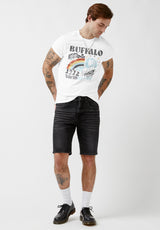 Buffalo David Bitton Tawen White Short-Sleeve Men’s T-Shirt - BM23973 Color WHITE