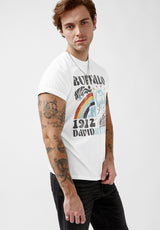 Buffalo David Bitton Tawen White Short-Sleeve Men’s T-Shirt - BM23973  