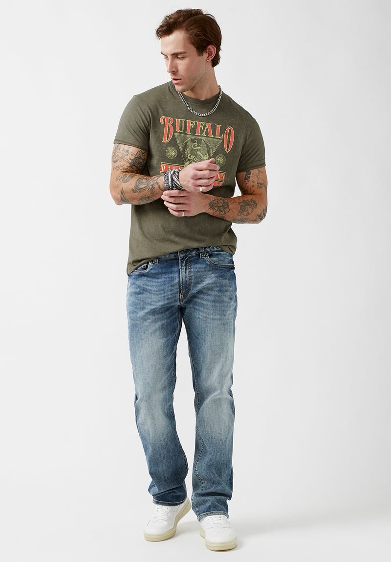 Buffalo David Bitton Tifern Fern Short-Sleeve Men’s T-shirt - BM24000  