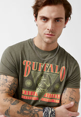 Buffalo David Bitton Tifern Fern Short-Sleeve Men’s T-shirt - BM24000 Color FERN