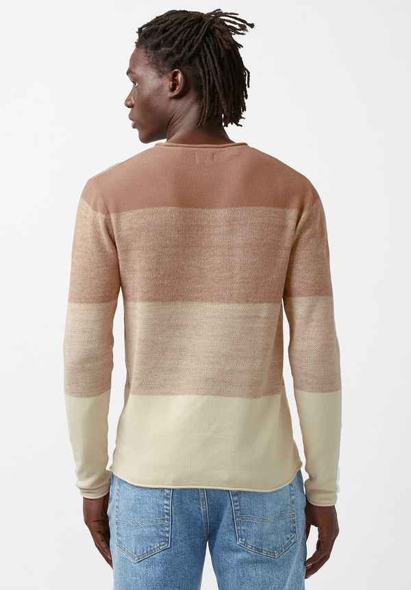 Buffalo David Bitton Wakoni Beige Men’s Sweater - BM24015 Color MILK