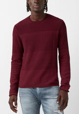 Buffalo David Bitton Wakoni Red Men’s Sweater - BM24015 Color ZINFANDEL
