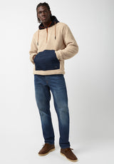 Buffalo David Bitton Fibet Beige Men’s Sweater - BM24072 Color SABLEE