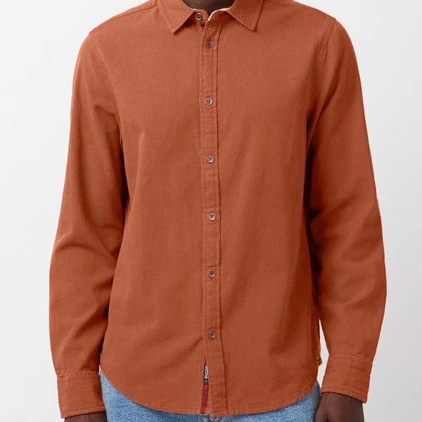Buffalo Trace Orange Men's Fishing Shirt | Size Medium