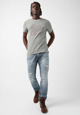 Buffalo David Bitton Tiloop Grey Short-Sleeve Men’s T-Shirt - BM24183  