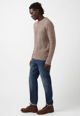Buffalo David Bitton Washy Beige Men’s Sweater - BM24184 Color THRUSH