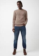Buffalo David Bitton Washy Beige Men’s Sweater - BM24184 Color THRUSH