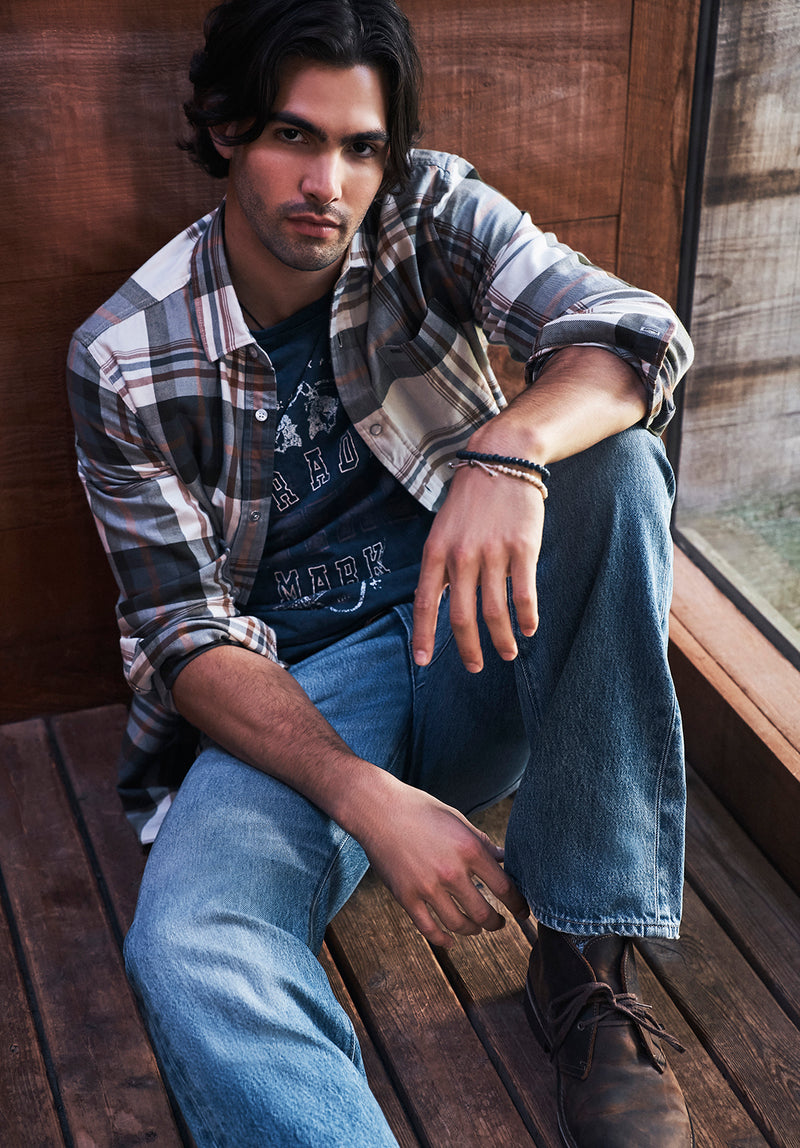 Fern plaid shop slim fit pants