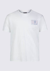 Buffalo David BittonTacoma Men's Printed Back T-shirt in Milk White - BM24258 Color 