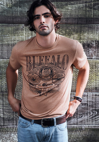 Talles Men's Graphic T-Shirt in Tan - BM24260