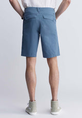 Buffalo David BittonHadrian Men's Flat Front Shorts in Mirage Blue - BM24266 Color MIRAGE