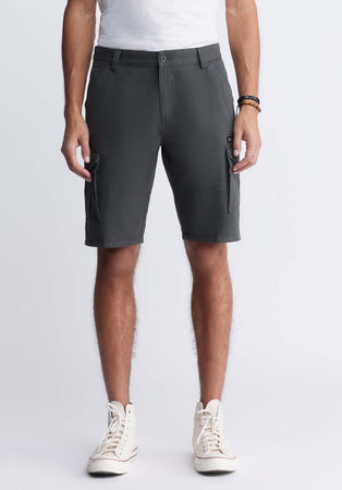 Hiero Men's Shorts with Cargo Pockets in Charcoal - BM24270