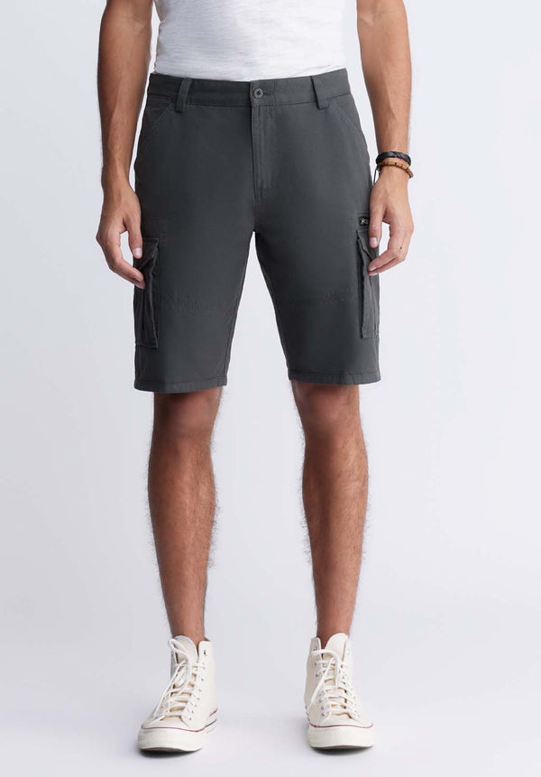 Buffalo David BittonHiero Men's Shorts with Cargo Pockets in Charcoal - BM24270 Color CHARCOAL