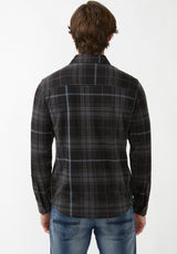 Buffalo David Bitton Samme Black Combo Men's Blanket Shirt - BM24305 Color BLACK