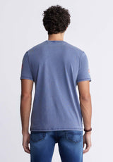 Buffalo David BittonTicross Men's Printed T-shirt in Blue Depths - BM24319 Color BLUE DEPTHS