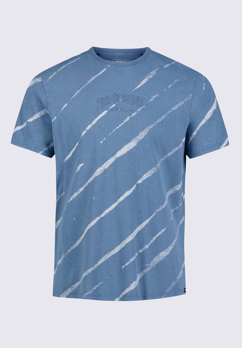 Buffalo David BittonTibug Men's Printed T-shirt in Mirage Blue - BM24320 Color 