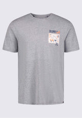 Buffalo David BittonTosim Men's Graphic T-shirt in Heather Grey - BM24329 Color 