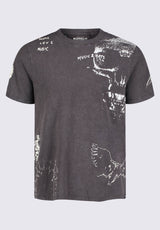 T-shirt Imprimé Tupeck pour Hommes, Gris Anthracite - BM24330