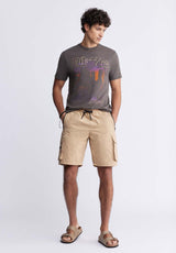 Buffalo David BittonHult Men’s Drawstring Shorts In Tan - BM24342 Color TAN
