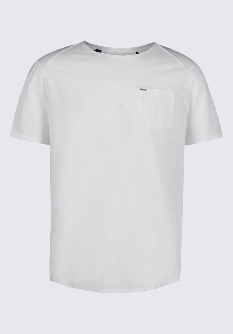 Buffalo David BittonKamizo Men's Pocket T-shirt in White - BM24346 Color 