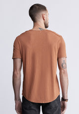 Buffalo David BittonKamizo Men's Pocket T-shirt in Mocha Brown - BM24346 Color MOCHA BISQUE