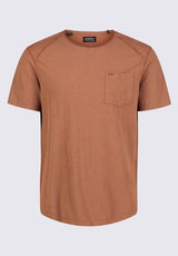 Buffalo David BittonKamizo Men's Pocket T-shirt in Mocha Brown - BM24346 Color 