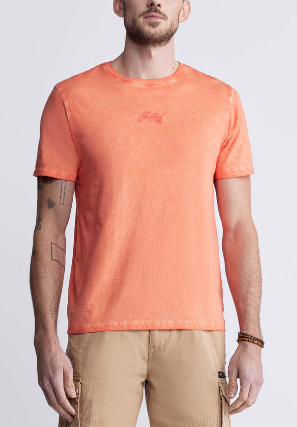 Tundra Men's Short Sleeve Graphic T-shirt, Orange - BM24347