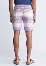 Buffalo David BittonHoggers Men's Striped Shorts in Mineral Red - BM24349A Color MINERAL RED